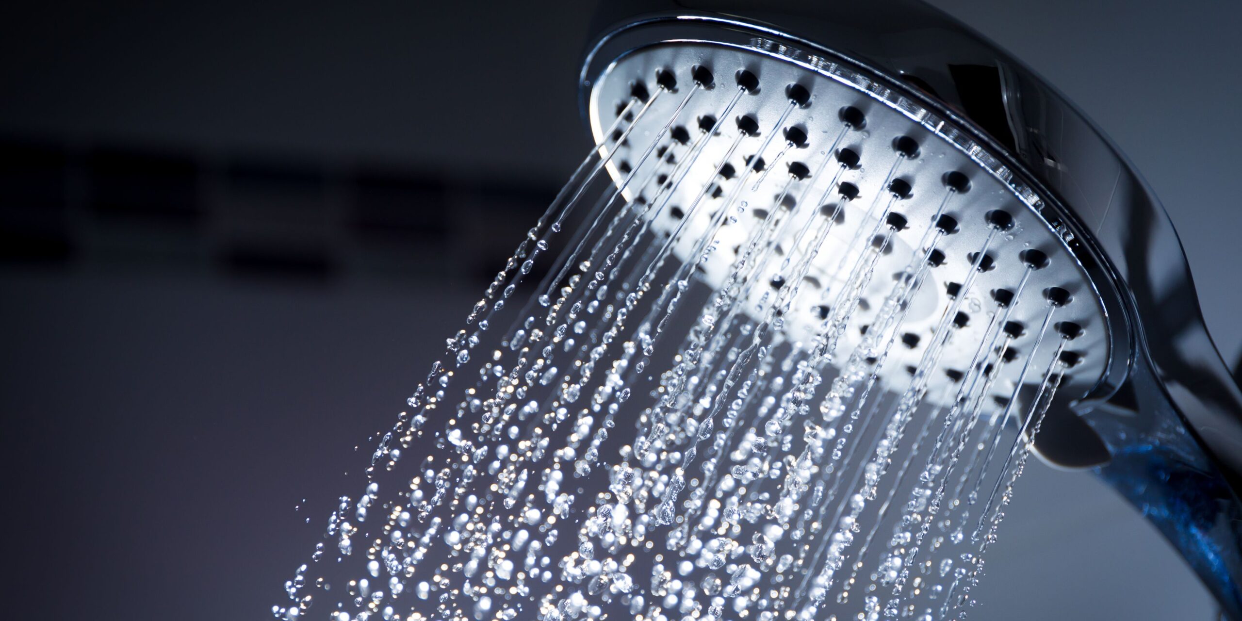 Shower during a thunderstorm